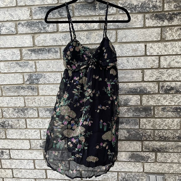 Lux Dresses & Skirts - Floral Silk Dress - Lux size M